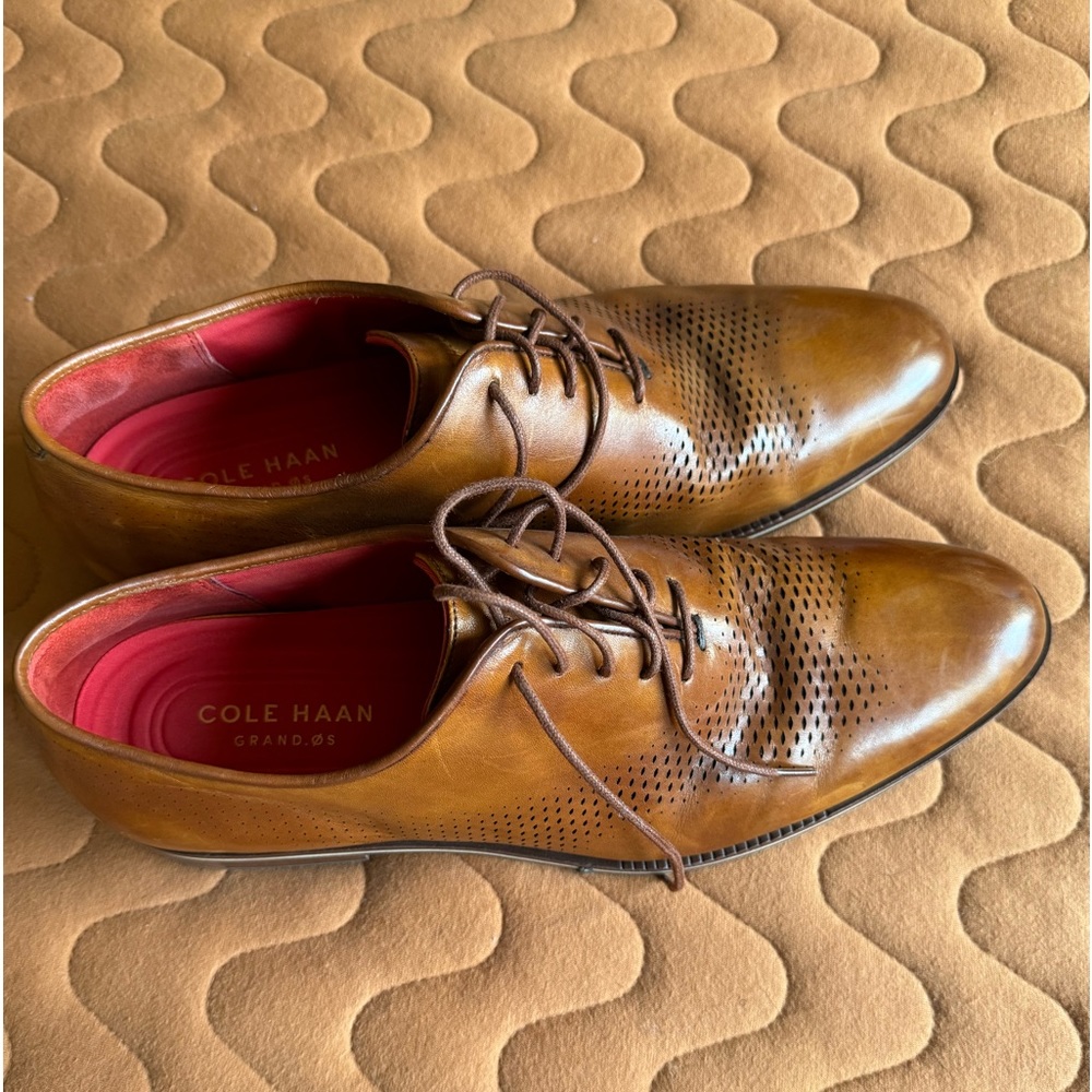 Cole Haan- Washington Grand Laser Plain Toe Wholecut Shoe